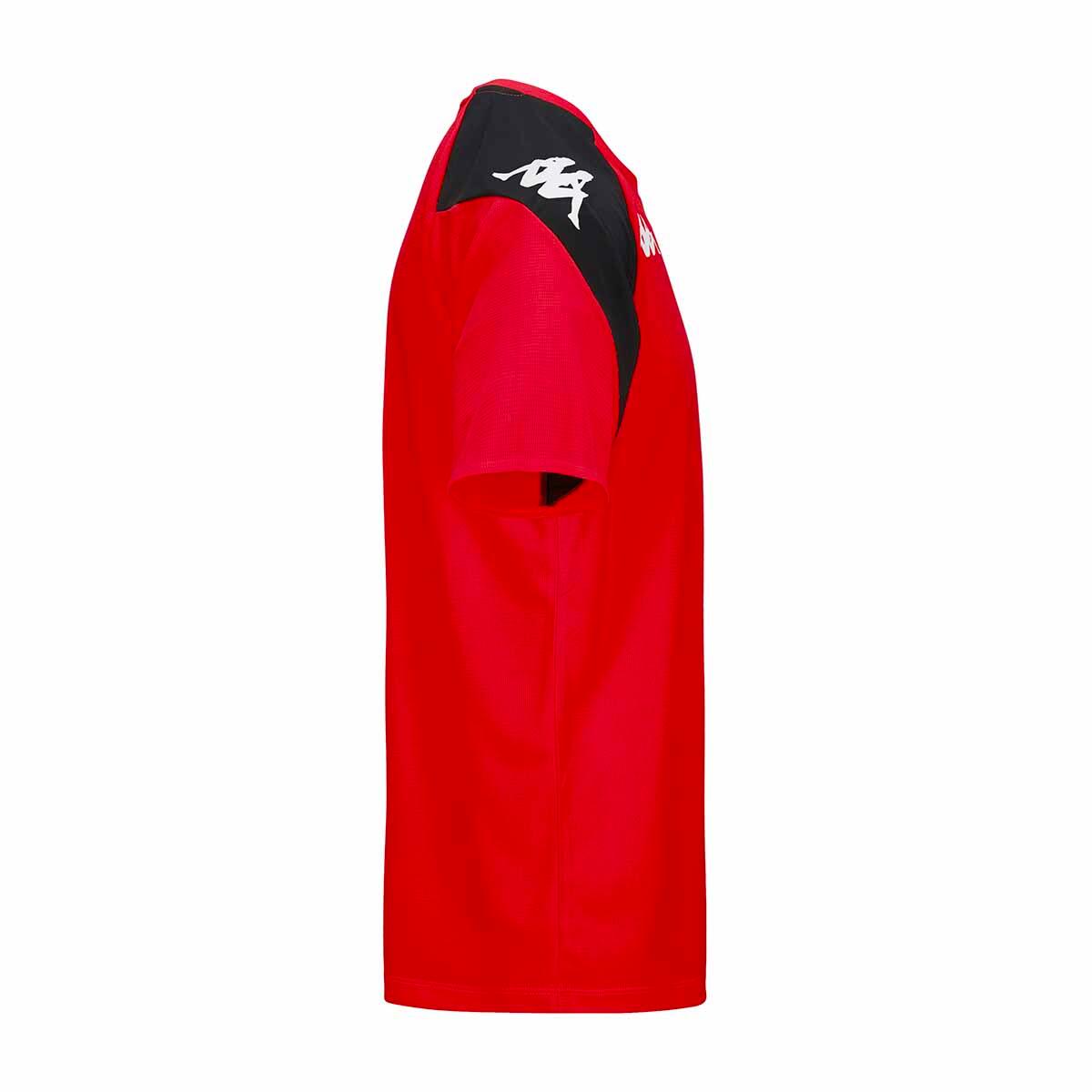 Kappa Loreto Trikot Kurzarm Herren - Rot / Schwarz 2/4