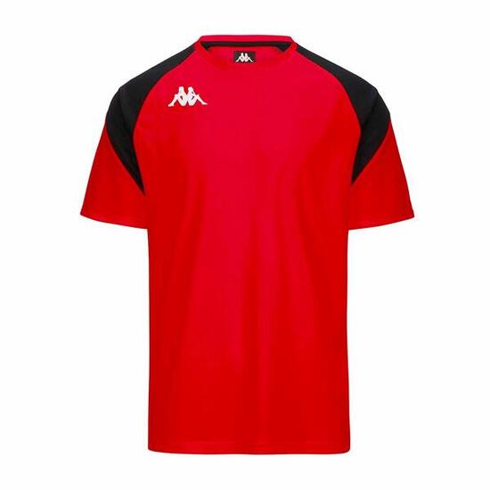 Shirt - Teamsport - Heren - Loreto - Slim fit - Rood/Zwart