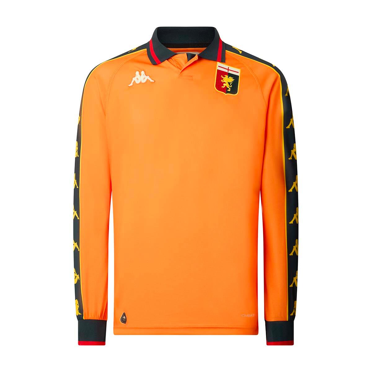 T-shirt da uomo in poliestere riciclato arancione da calcio 2/7