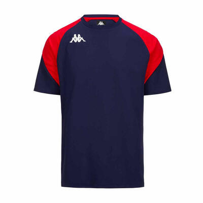 Maglie gioco da bambino in poliestere riciclato blu da calcio