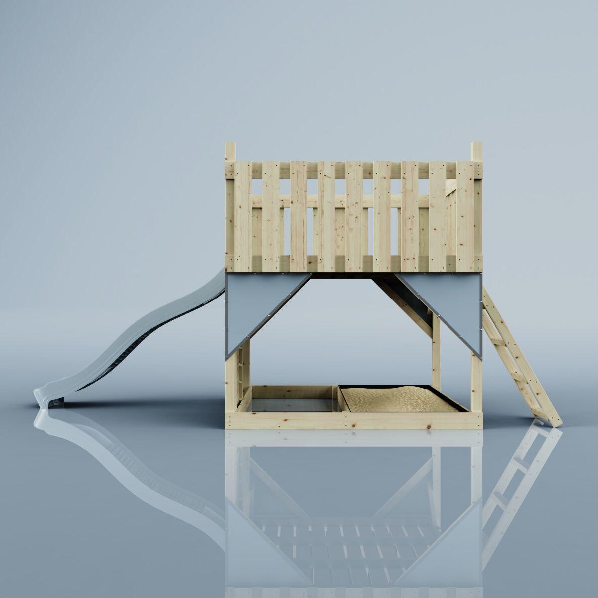 Plattform Sternenhimmel in Eisblau - 415 × 190 × 204 cm 3/6