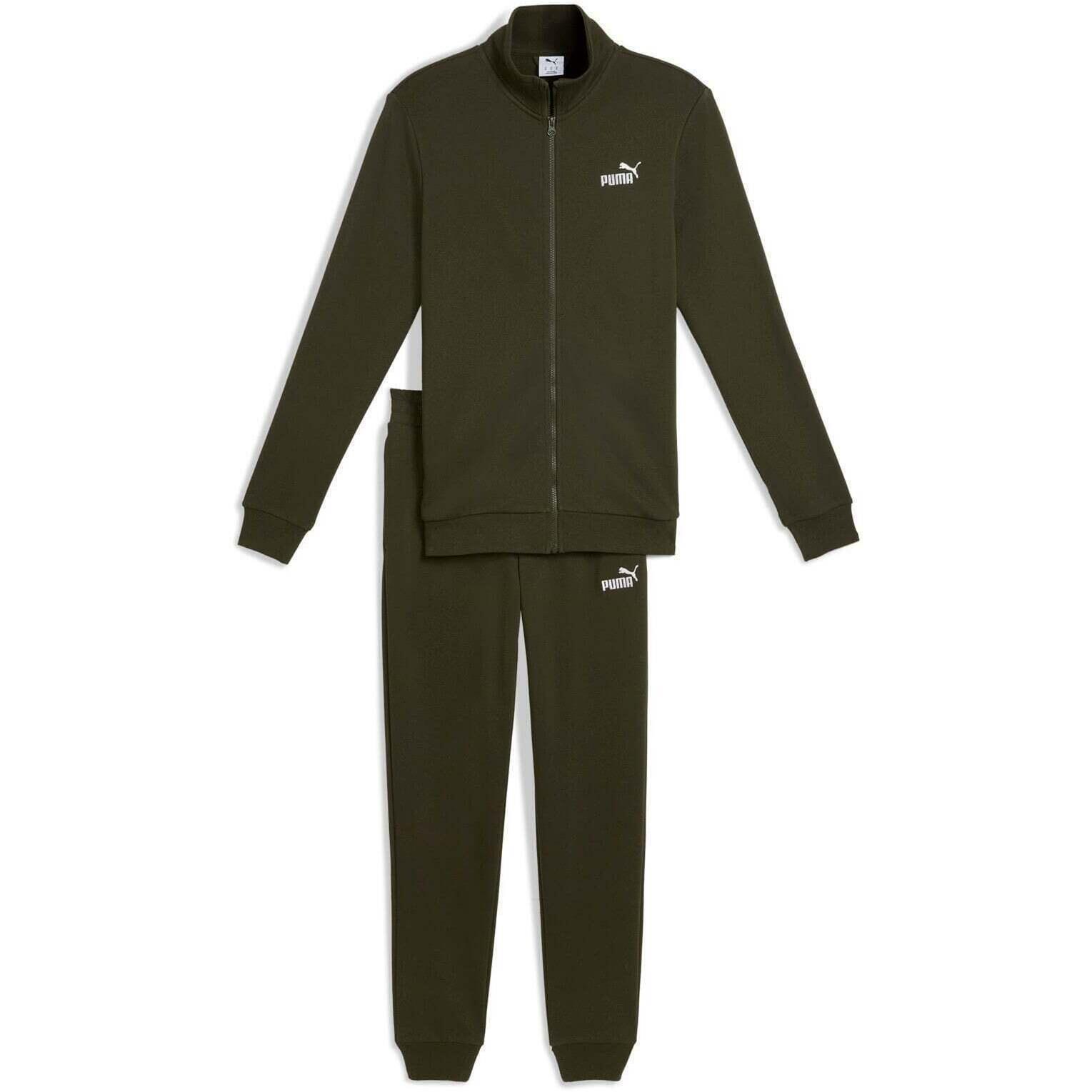 PUMA Agasalho Puma Ess Sweat Suit Tr, Verde, Unissex
