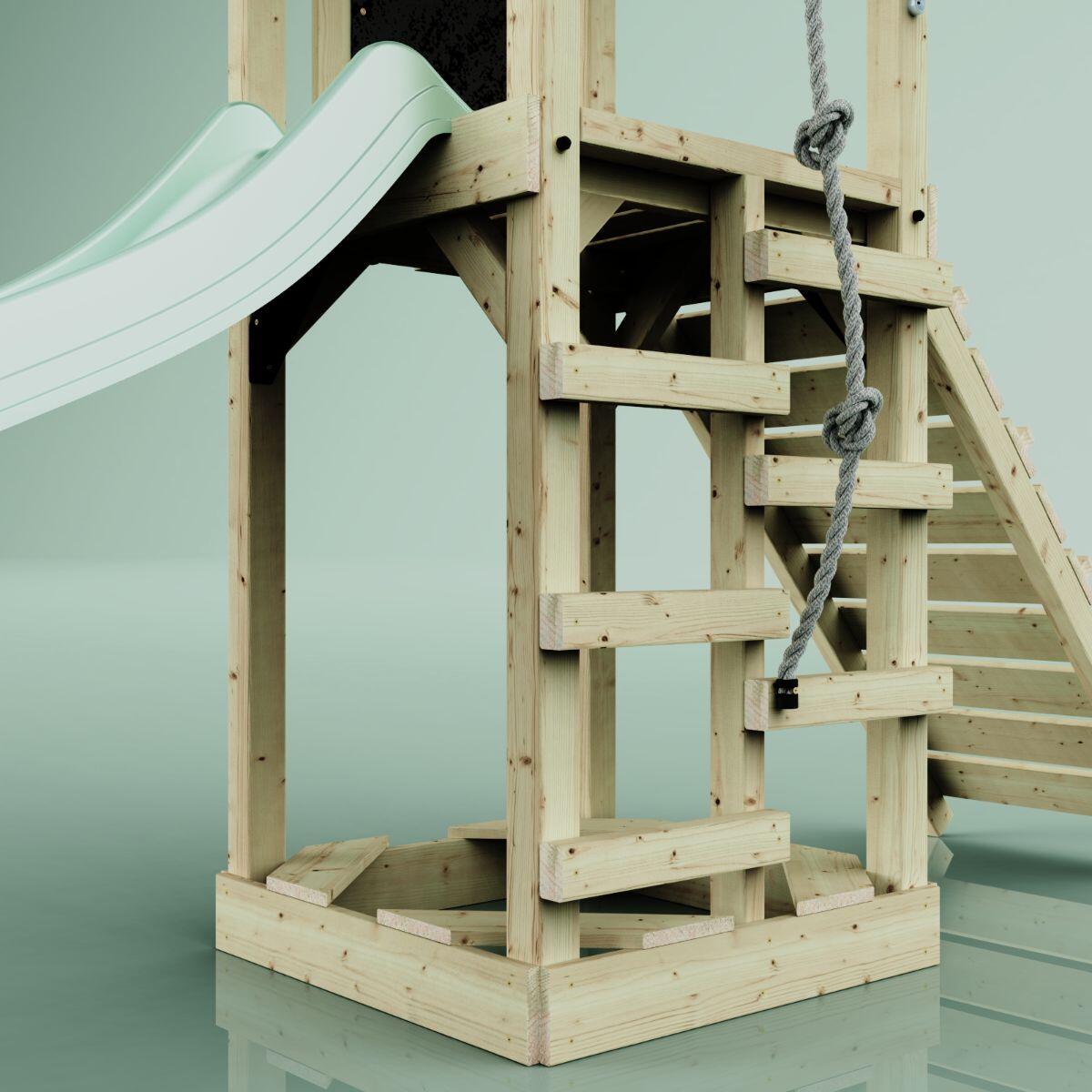 Spielturm Lillehammer in Mintgrün - 357 × 112 × 273 cm 6/6