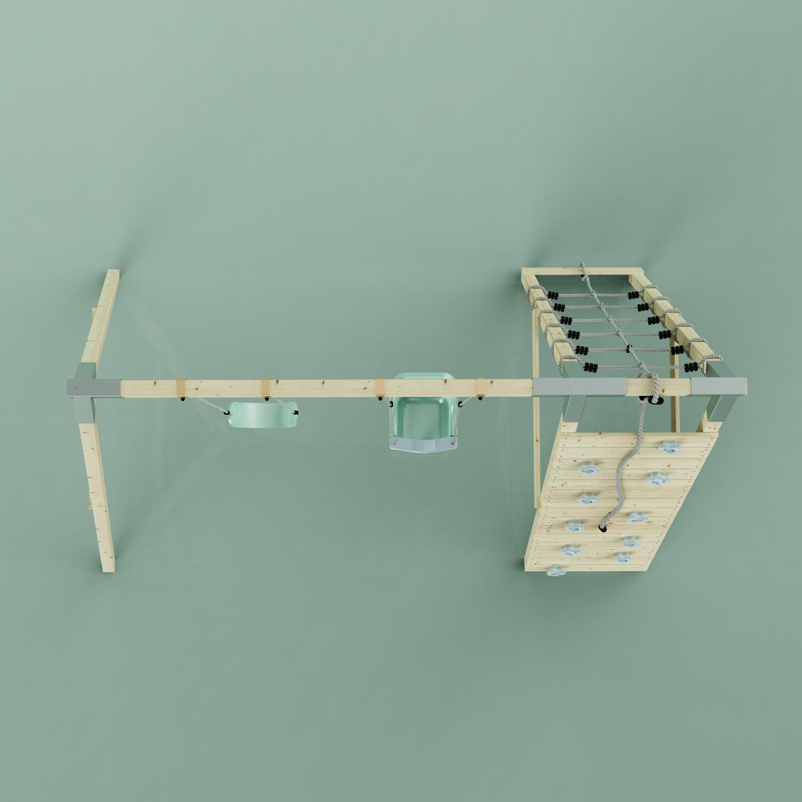 Klettergerüst Kuckuck in Mintgrün - 182 × 326 × 212 cm 6/6