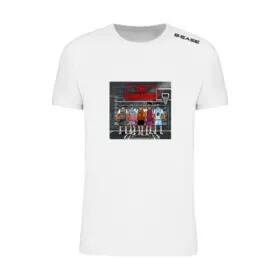 B-ease - T-shirt Basketball - Usual Ballers - T-shirt Manches Courtes - Blanc - Decathlon