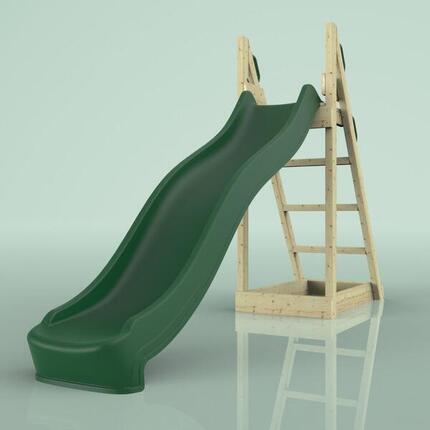 Rutsche Kolibri 220 cm in Dunkelgrün - 60 × 285 × 164 cm