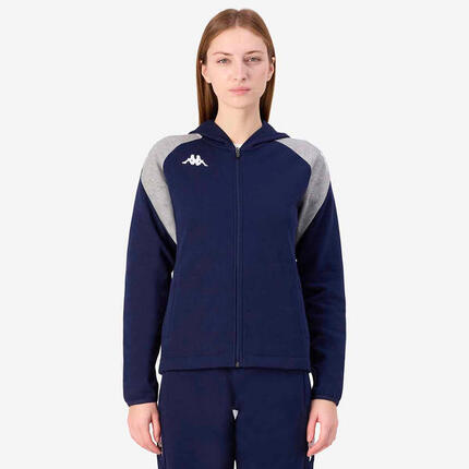 Veste à capuche manches longues femme Liantazi bleu