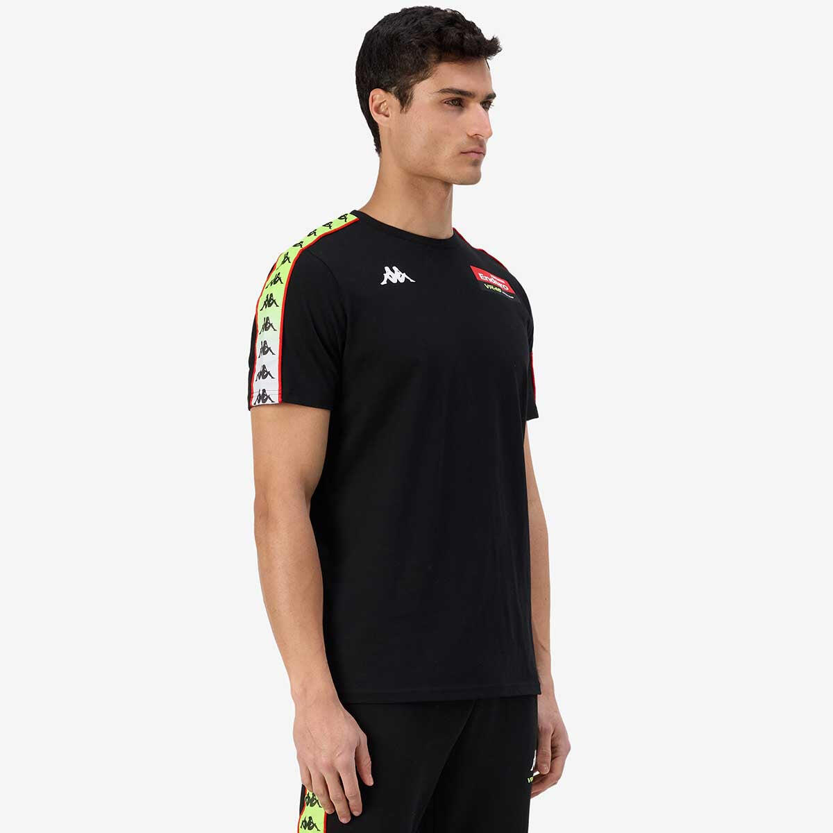 T shirt maglietta da uomo in cotone nero da moto 5/7
