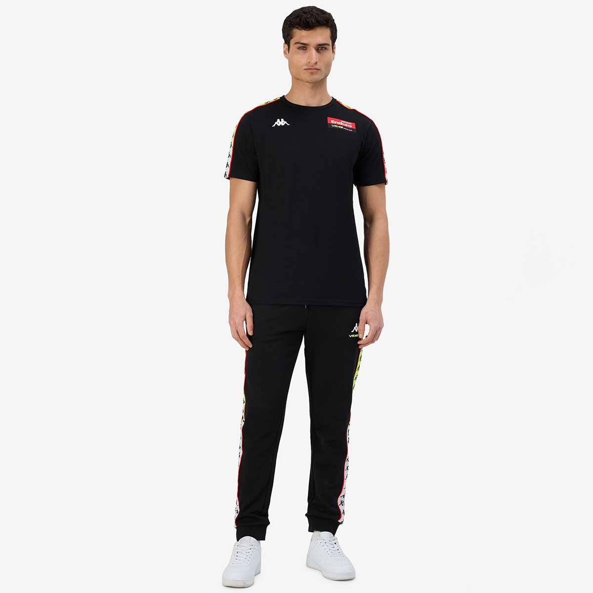 T shirt maglietta da uomo in cotone nero da moto 4/7