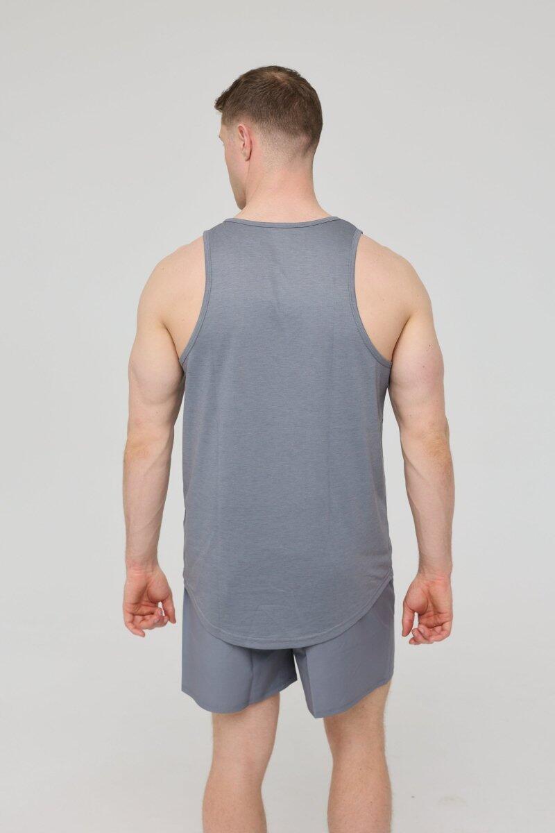 Heren Fitness Sport Tanktop Elite Grijs 3/3