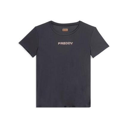 T-shirt technique avec fentes latérales et coupe classique