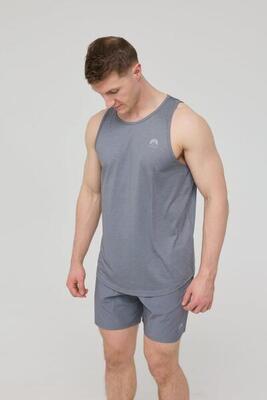 Heren fitness sport tanktop elite grijs