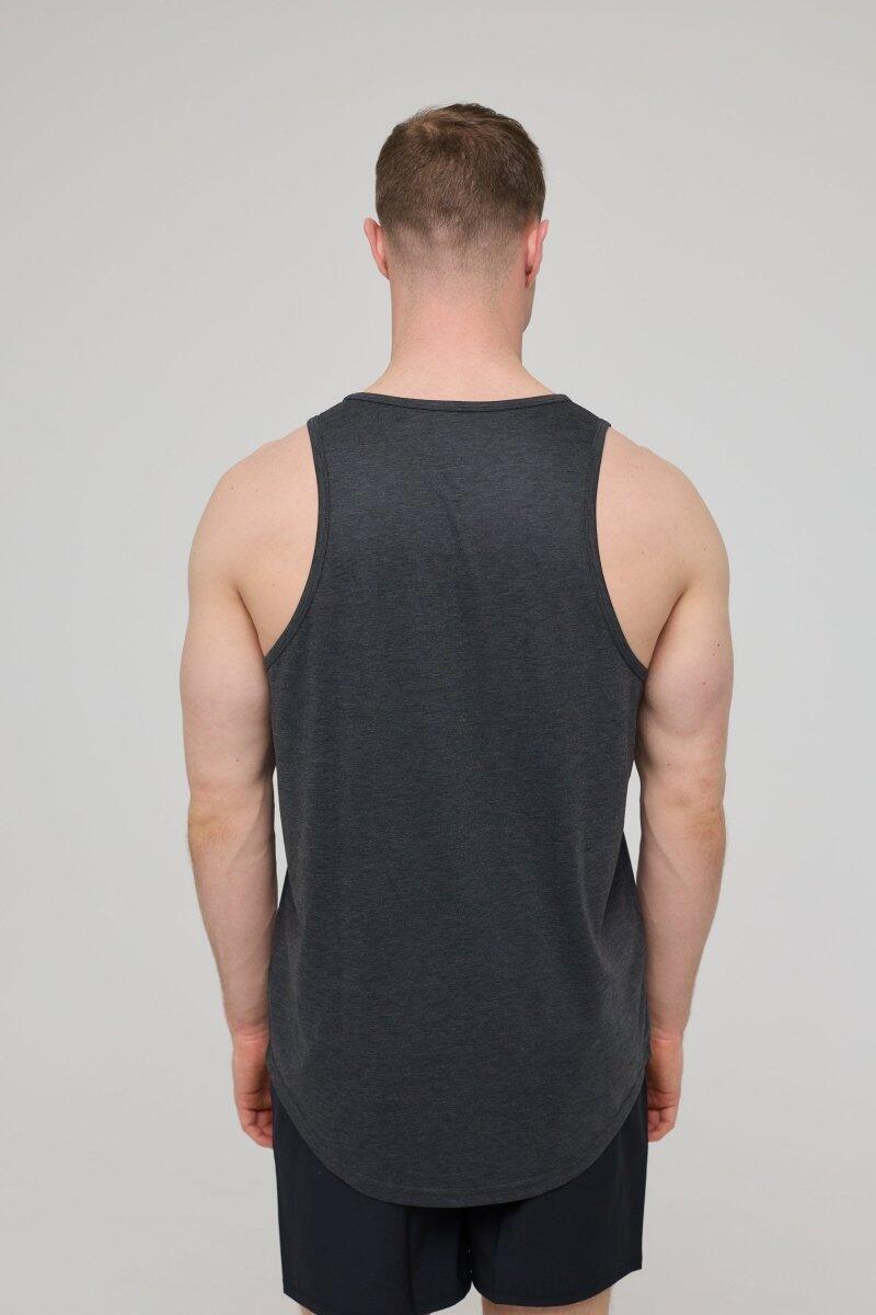Heren Fitness Sport Tanktop Elite Zwart 2/5