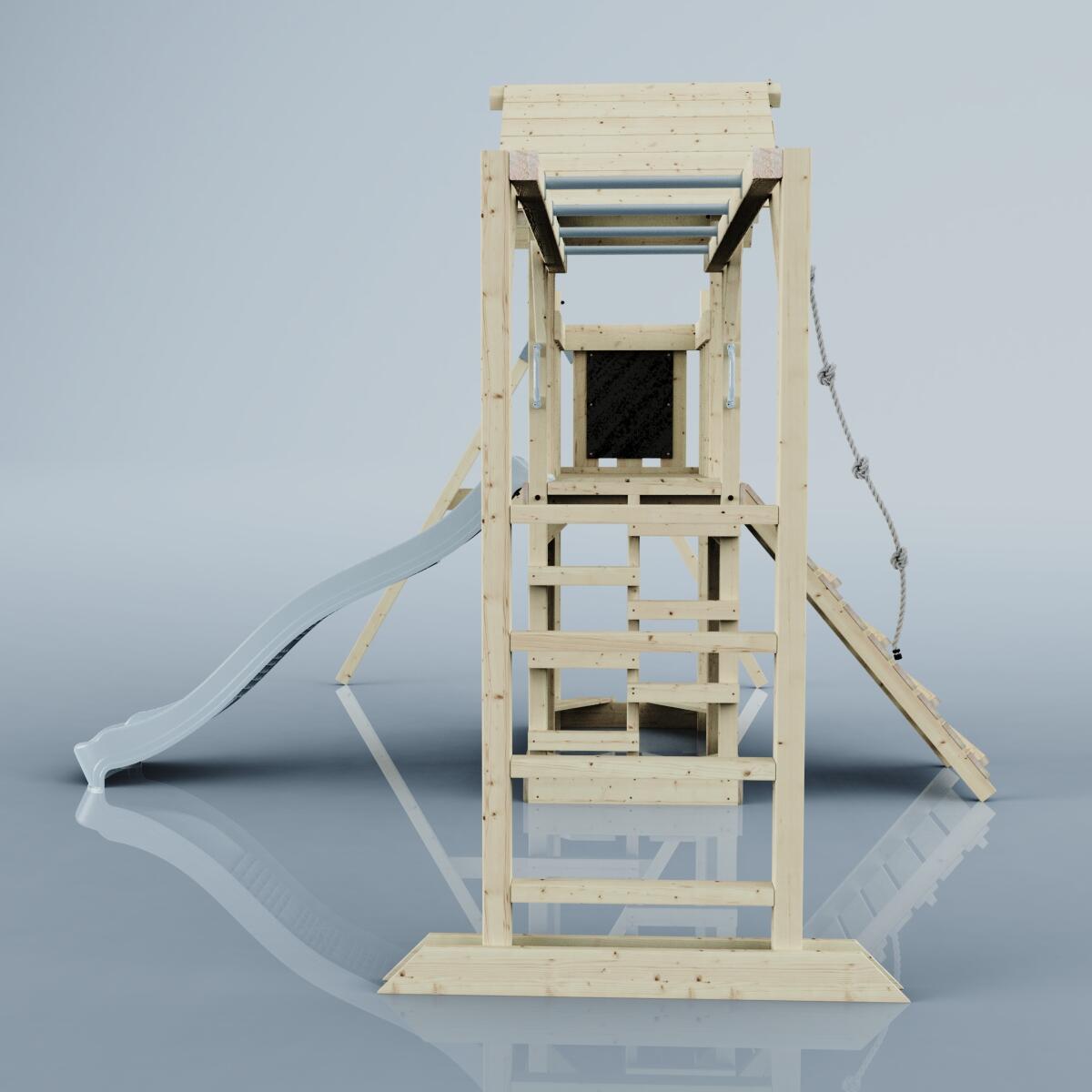 Spielturm Malmö in Eisblau - 358 × 400 × 275 cm 3/6