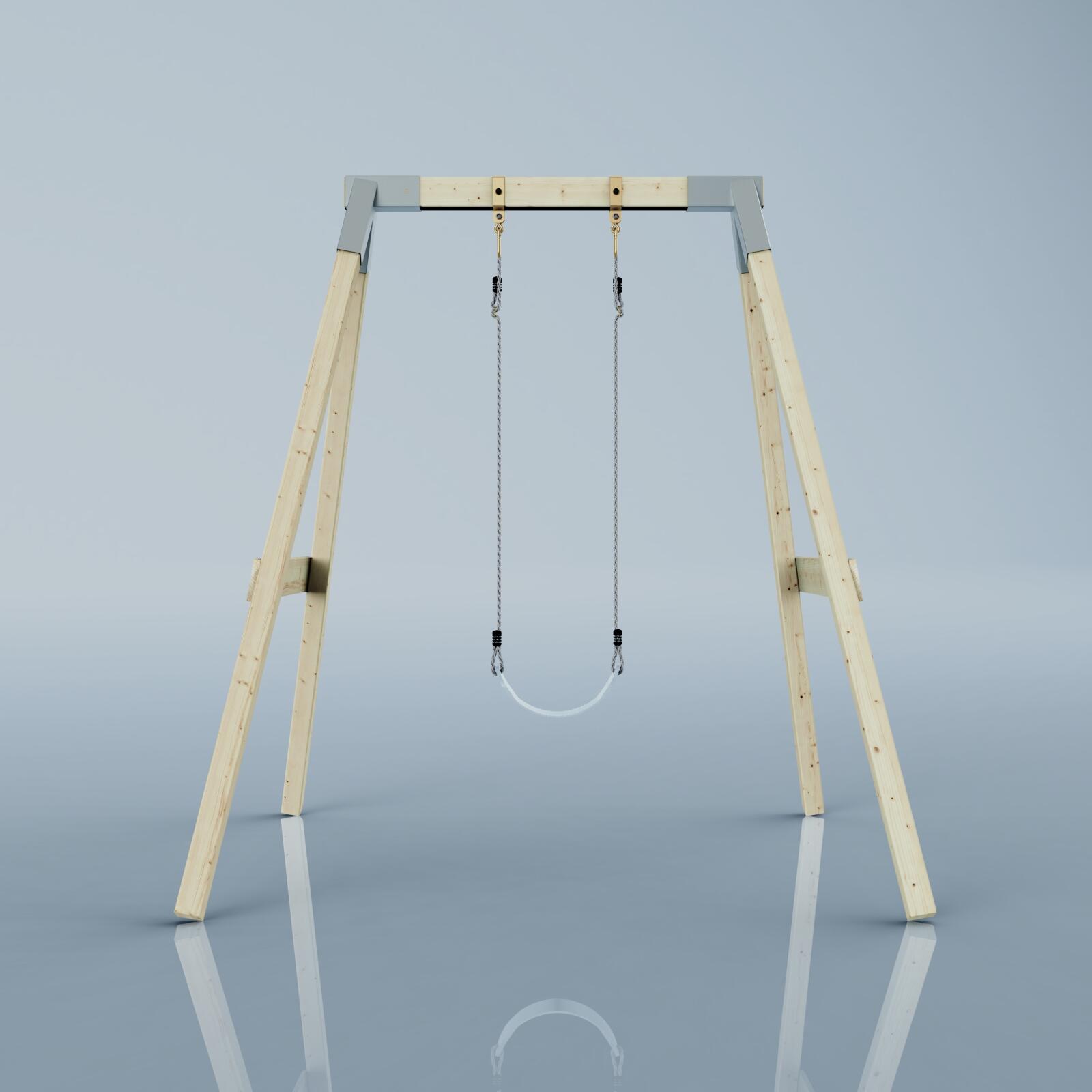 Schaukel Giraffe in Eisblau - 182 × 196 × 212 cm 2/6