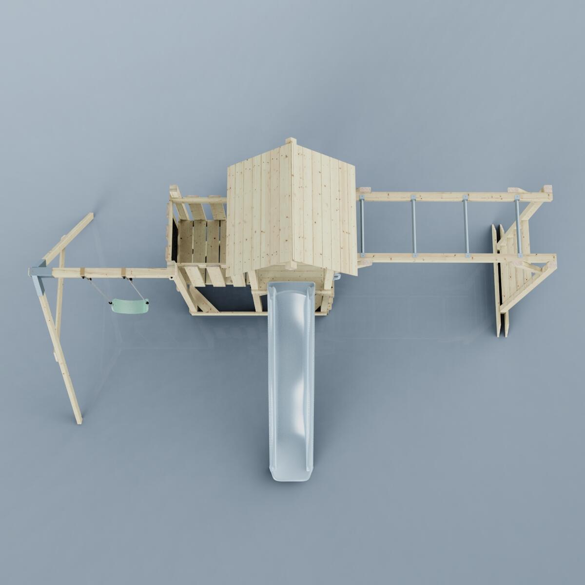 Spielturm Malmö in Eisblau - 358 × 400 × 275 cm 6/6
