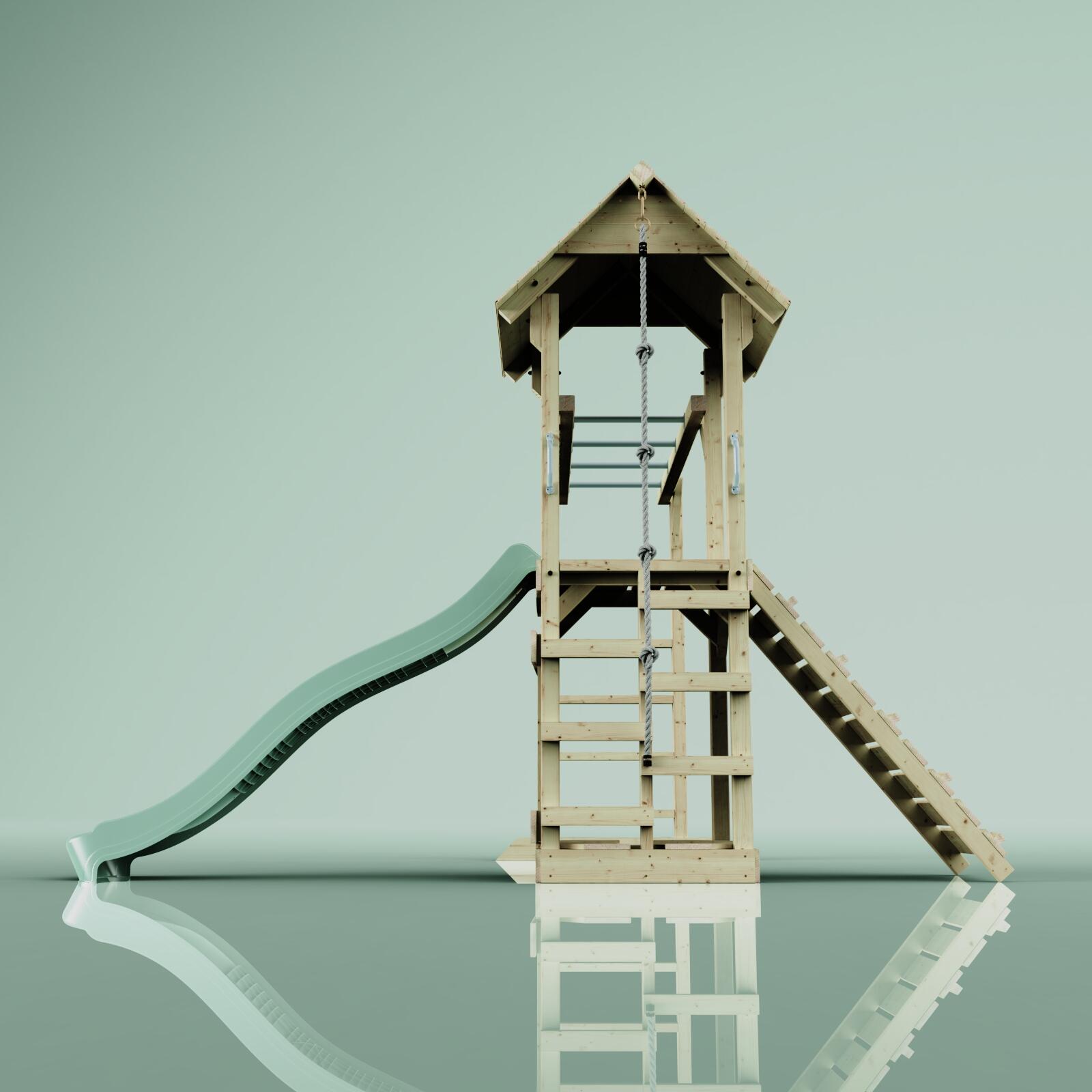 Spielturm Lund in Mintgrün - 358 × 295 × 275 cm 3/6