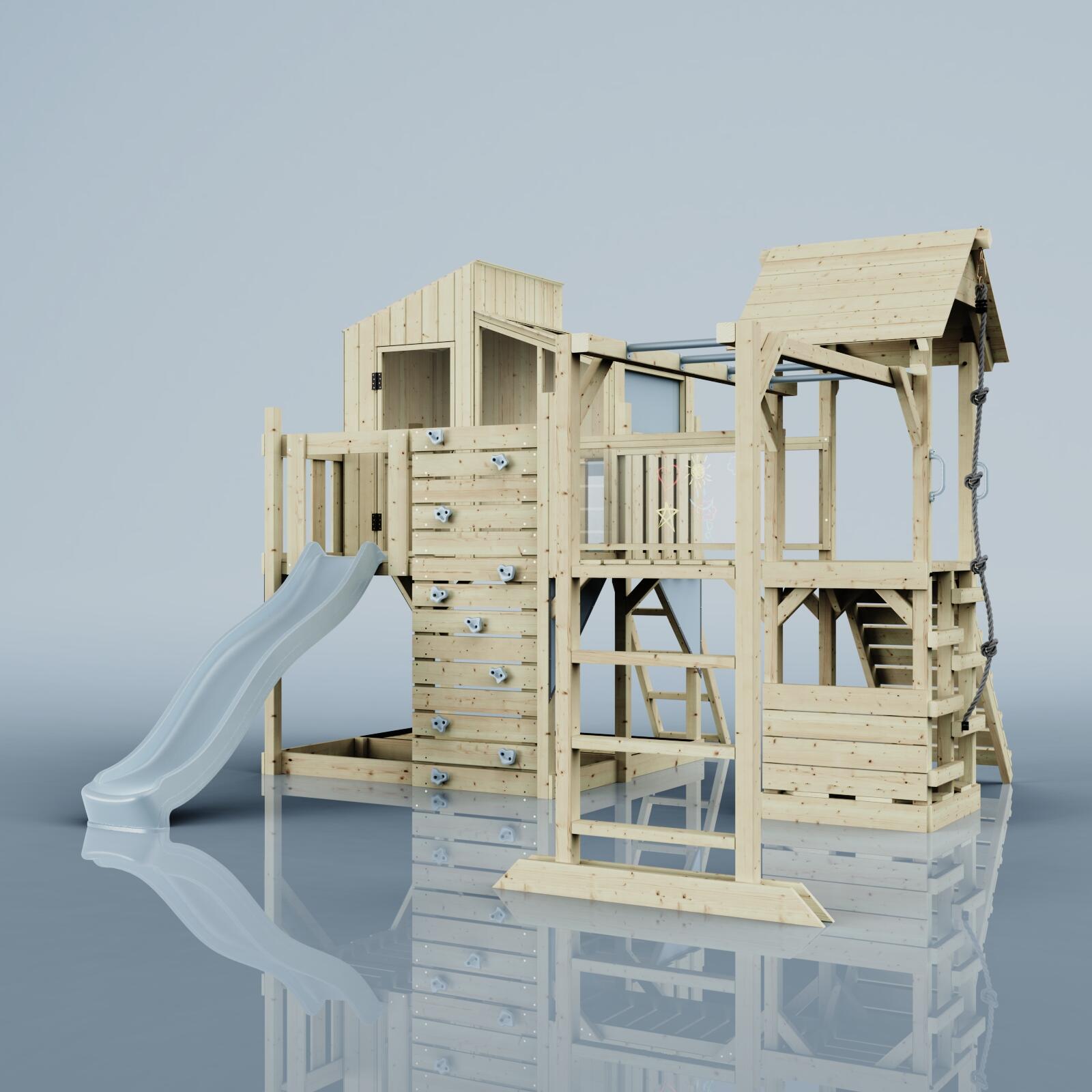 Spielturm Ludvig in Eisblau - 406 × 444 × 291 cm 5/5
