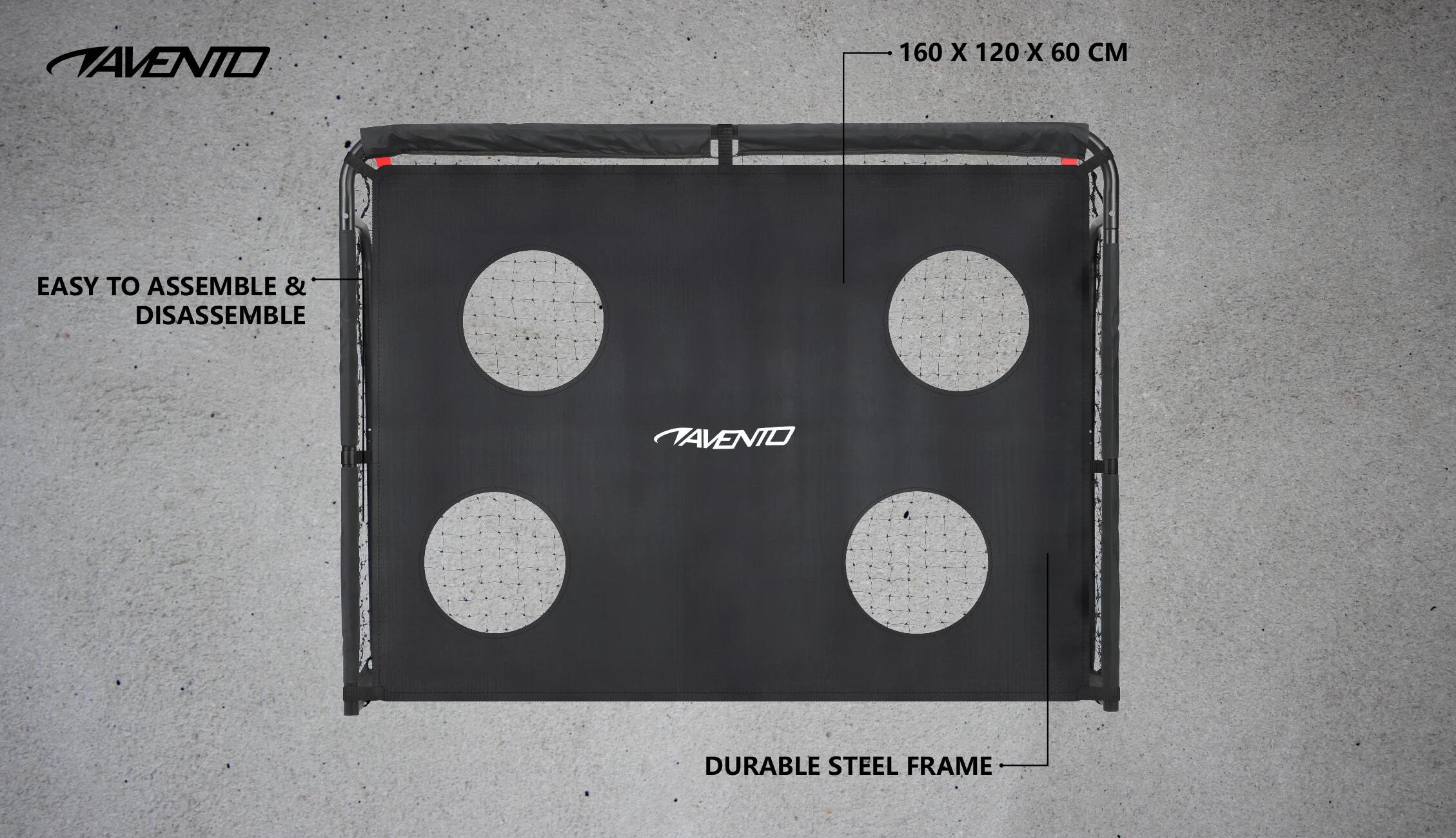 Porta da calcio in acciaio con rete di protezione - 160x120x60 cm 6/7