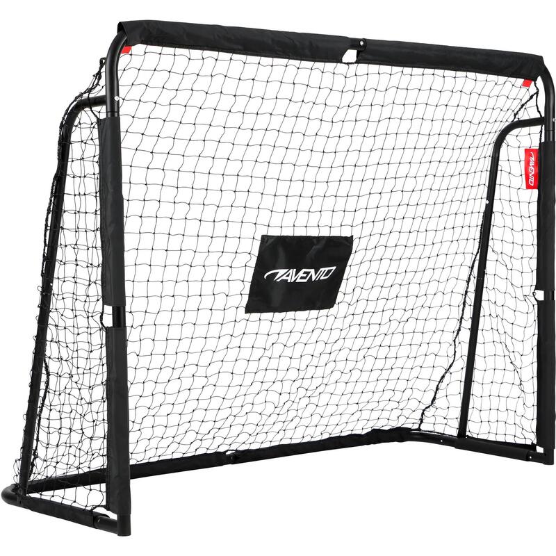 Poartă fotbal din oțel Avento Target 160 x 120 x 60 cm Negru
