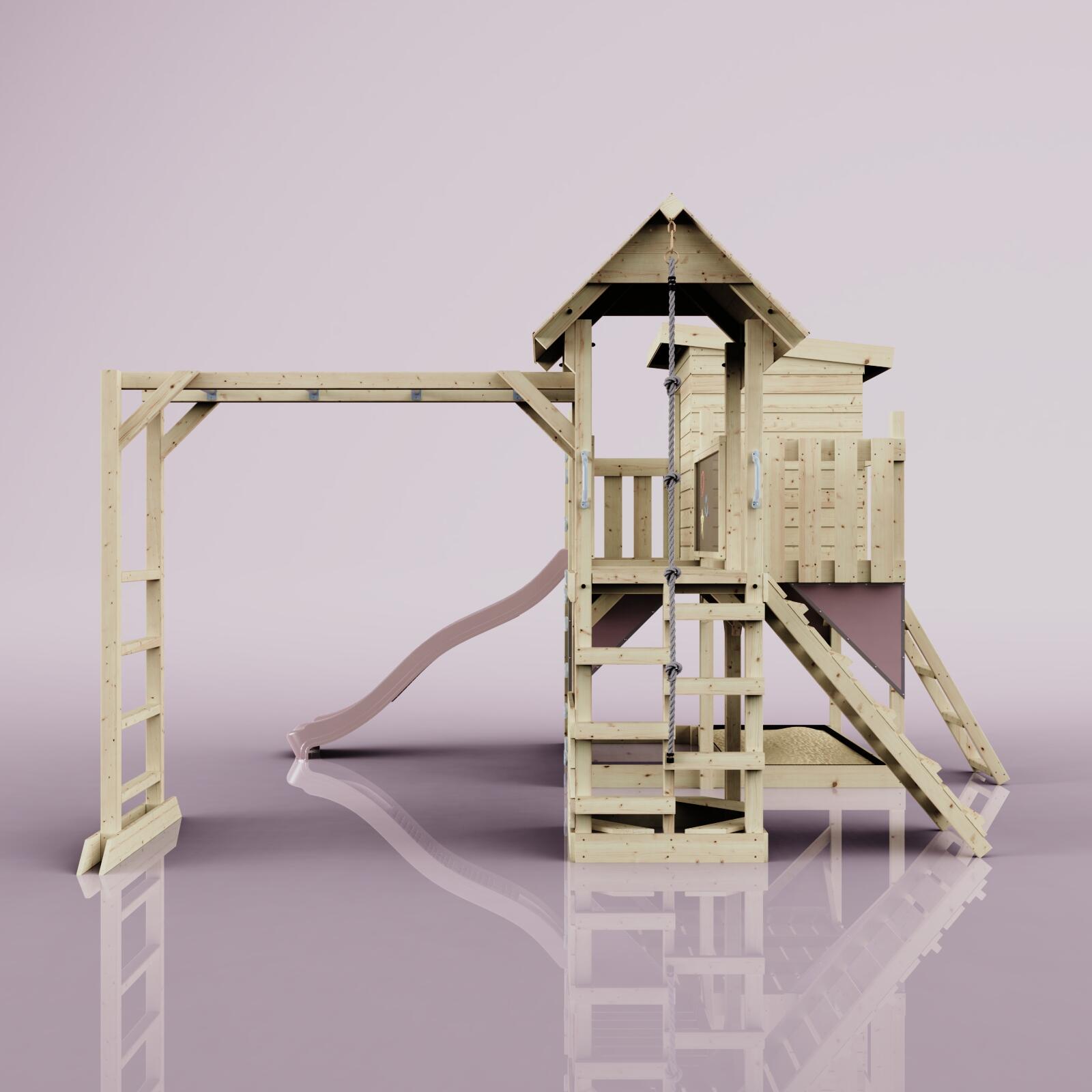 Spielturm Joost in Altrosa - 406 × 444 × 274 cm 2/5