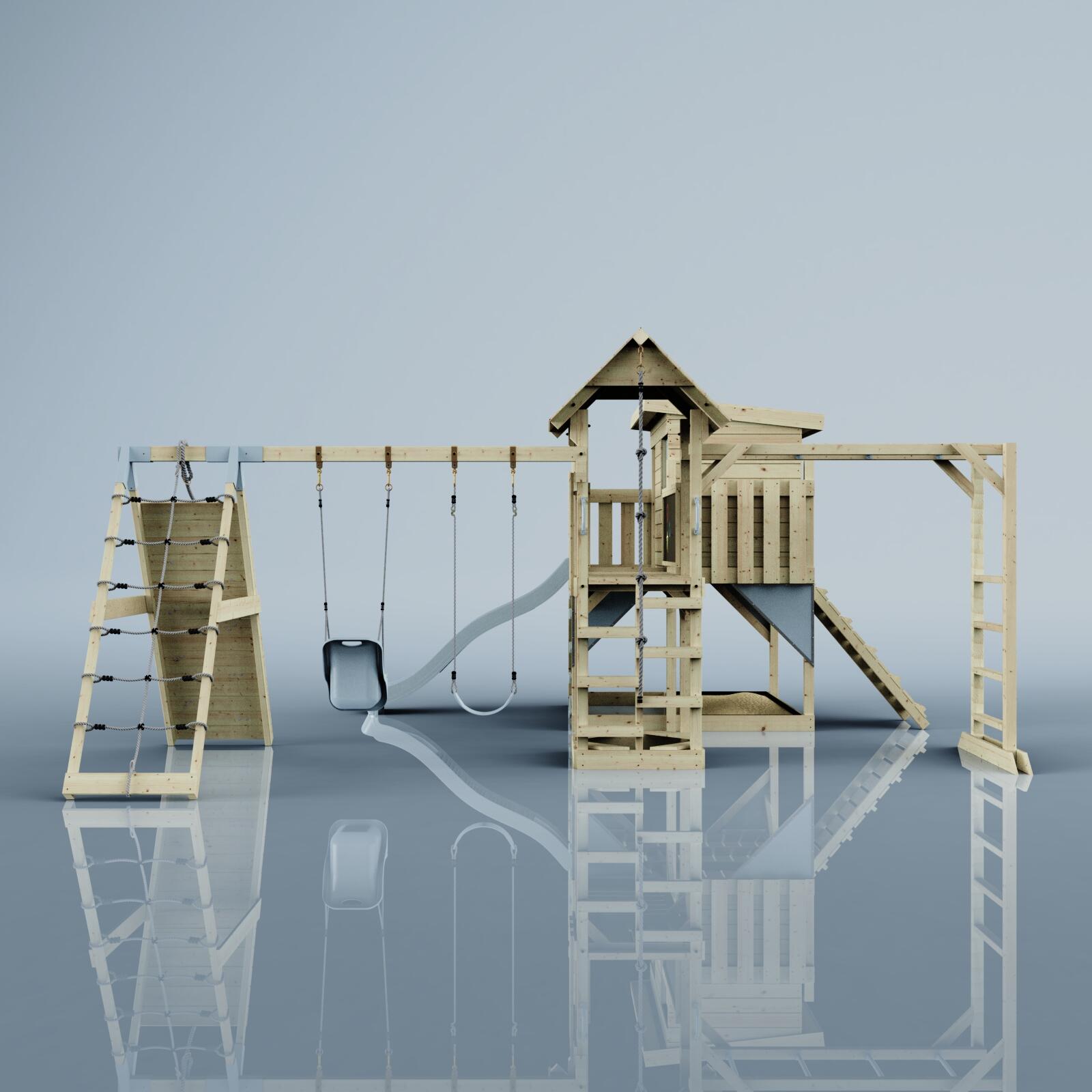 Spielturm Malin mit Babyschaukel in Eisblau - 503 × 562 × 274 cm 2/5