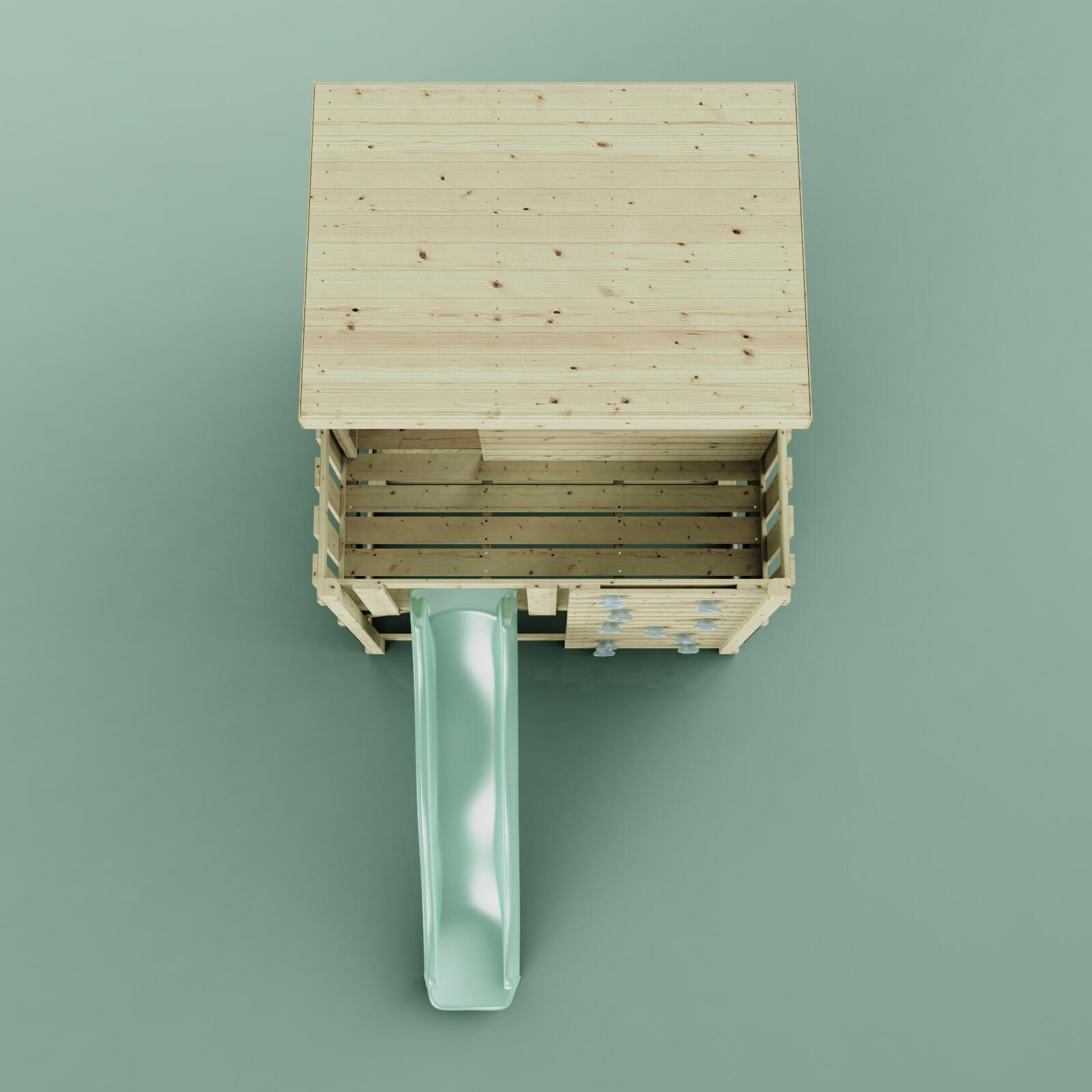 Stelzenhaus Polarstern in Mintgrün - 415 × 190 × 260 cm 6/6