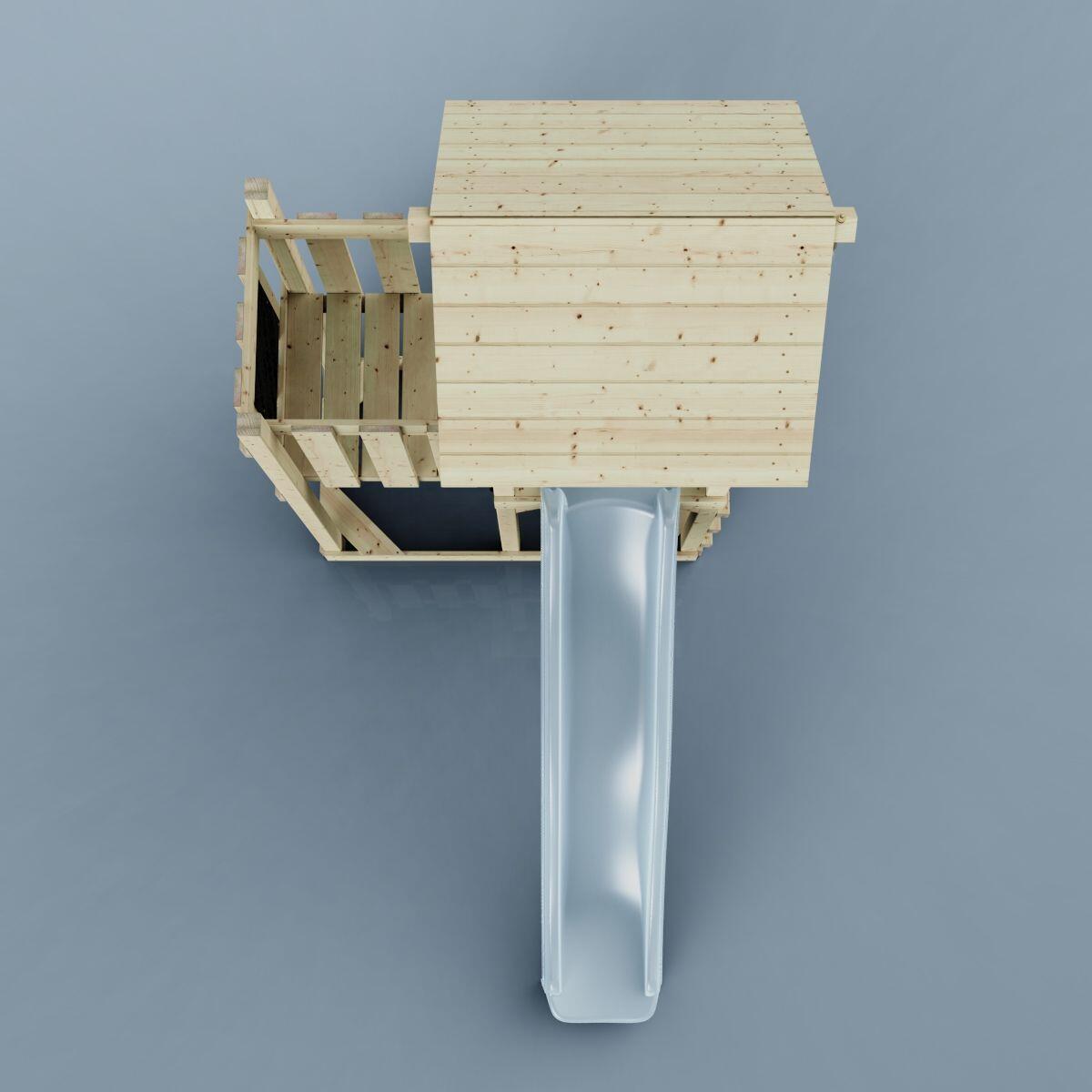Spielturm Tromso in Eisblau - 357 × 170 × 273 cm 6/6