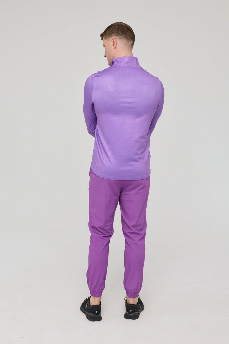 Camisola Elite Activewear com fecho de correr 1/4 - Roxo 4/5
