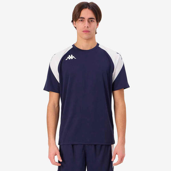 Maglie gioco da uomo in poliestere riciclato blu da calcio