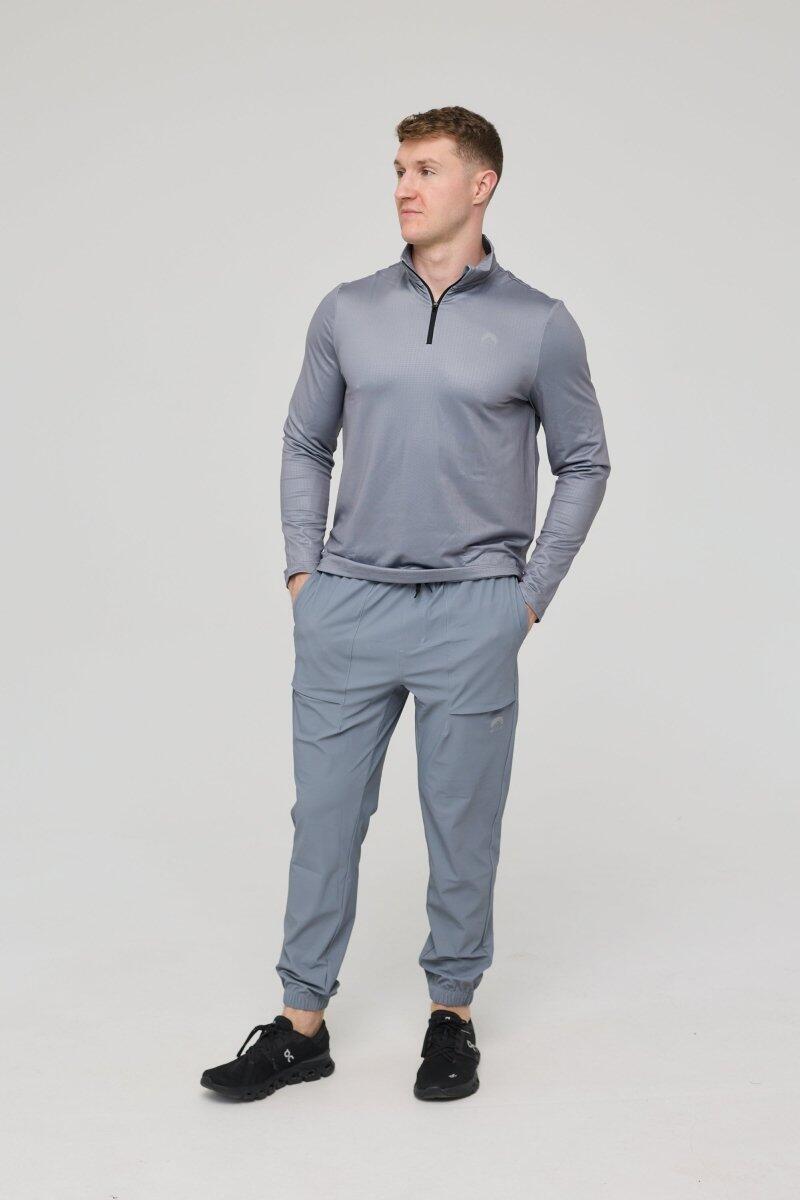 Femme Fitness Haut 1/4 Zip Elite Gris 2/4