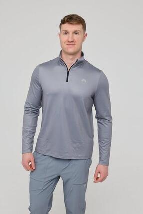 Femme Fitness Haut 1/4 Zip Elite Gris