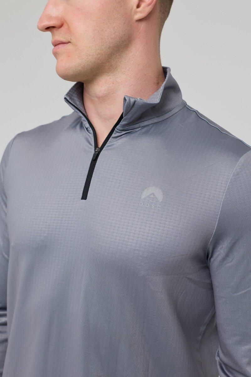 Femme Fitness Haut 1/4 Zip Elite Gris 4/4