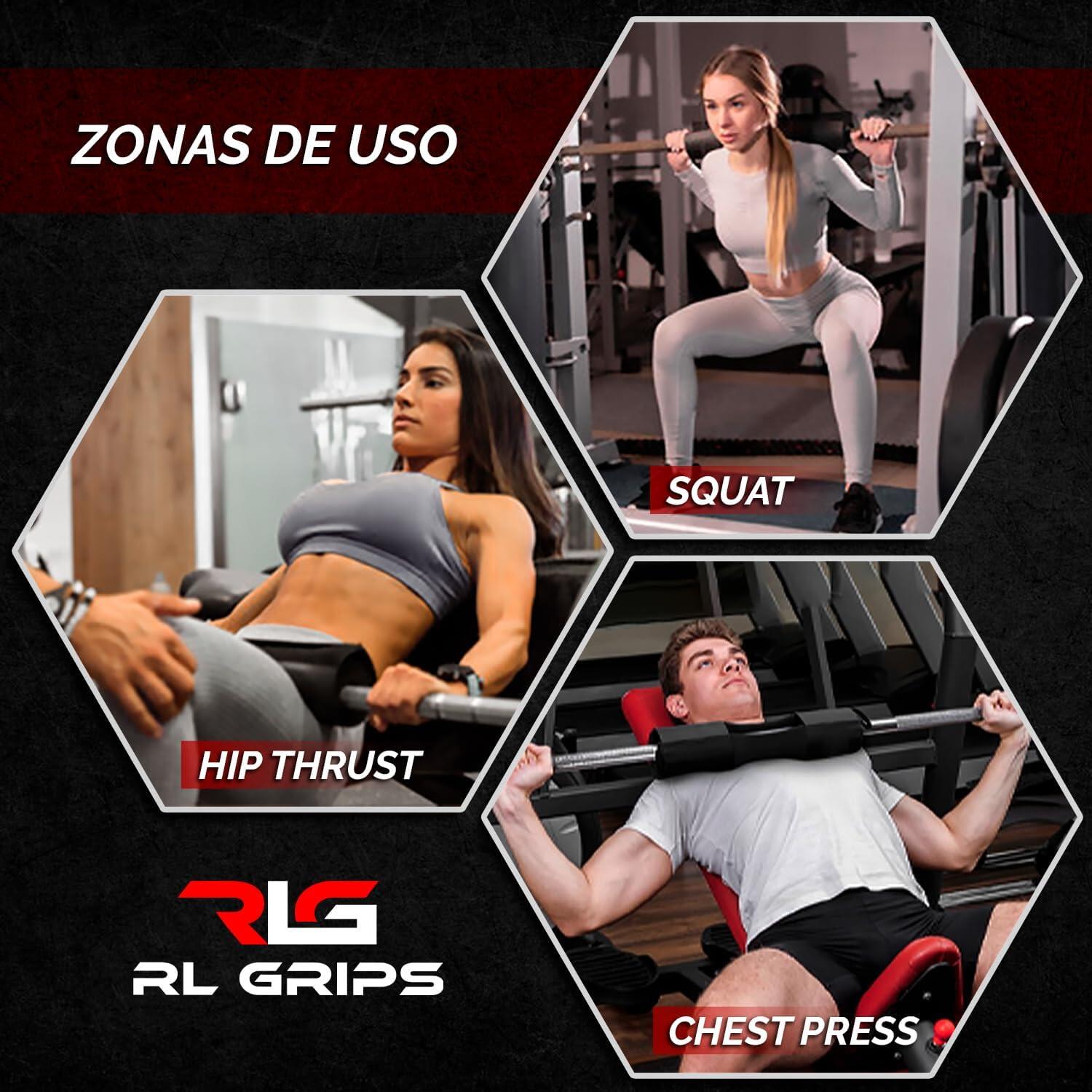 Almofada protetora para barra em agachamentos e hip thrust com 2 correias Rosa 7/7