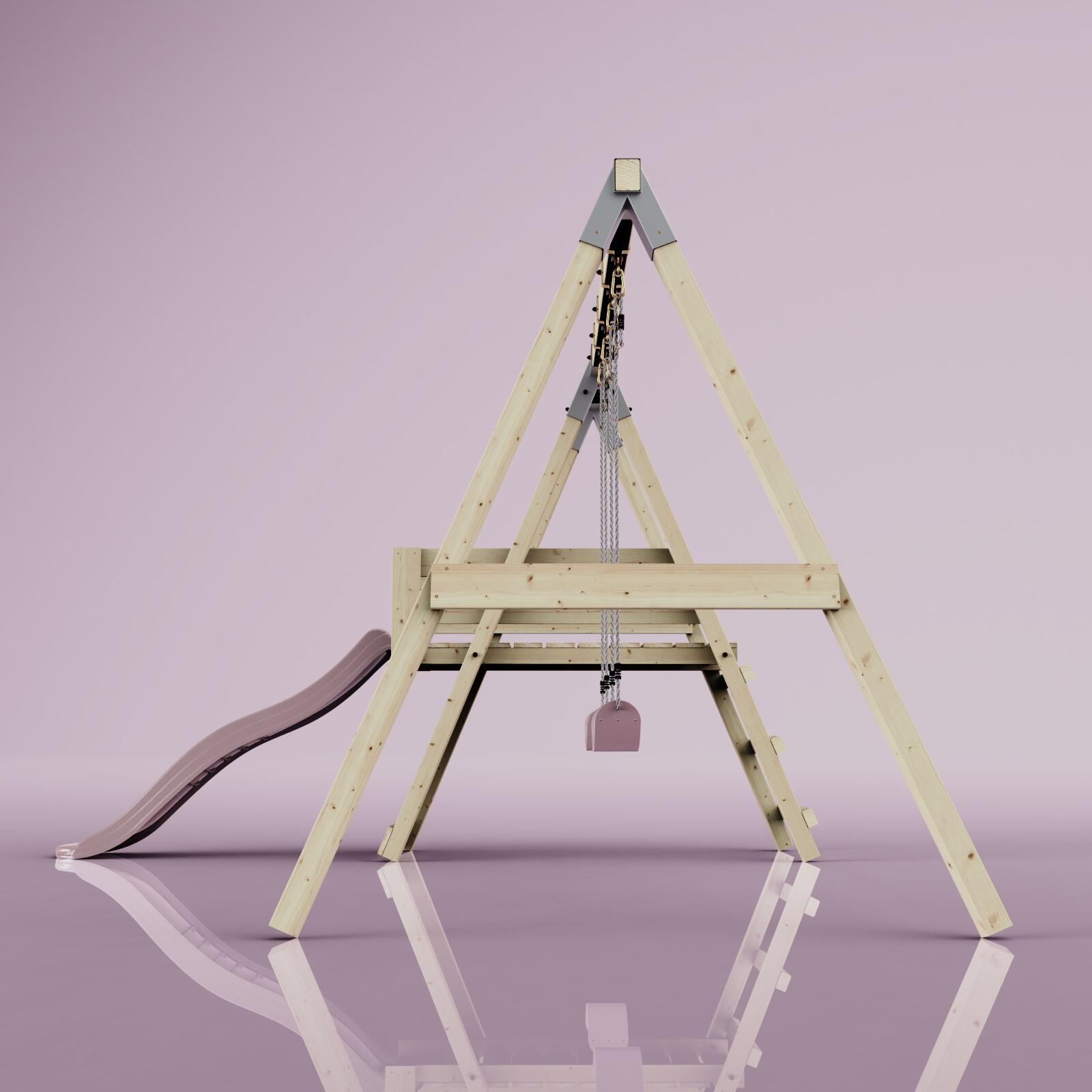 Schaukel Möwe in Altrosa - 294 × 326 × 212 cm 3/6