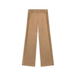 Pantalon à jambe large en viscose avec détails en chenille