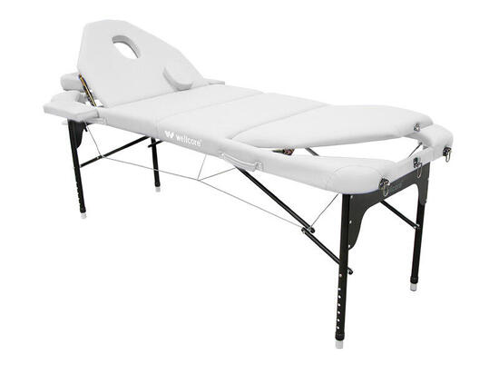 WELLCORE brancard pliable en aluminium 185 x 65 cm avec dossier double