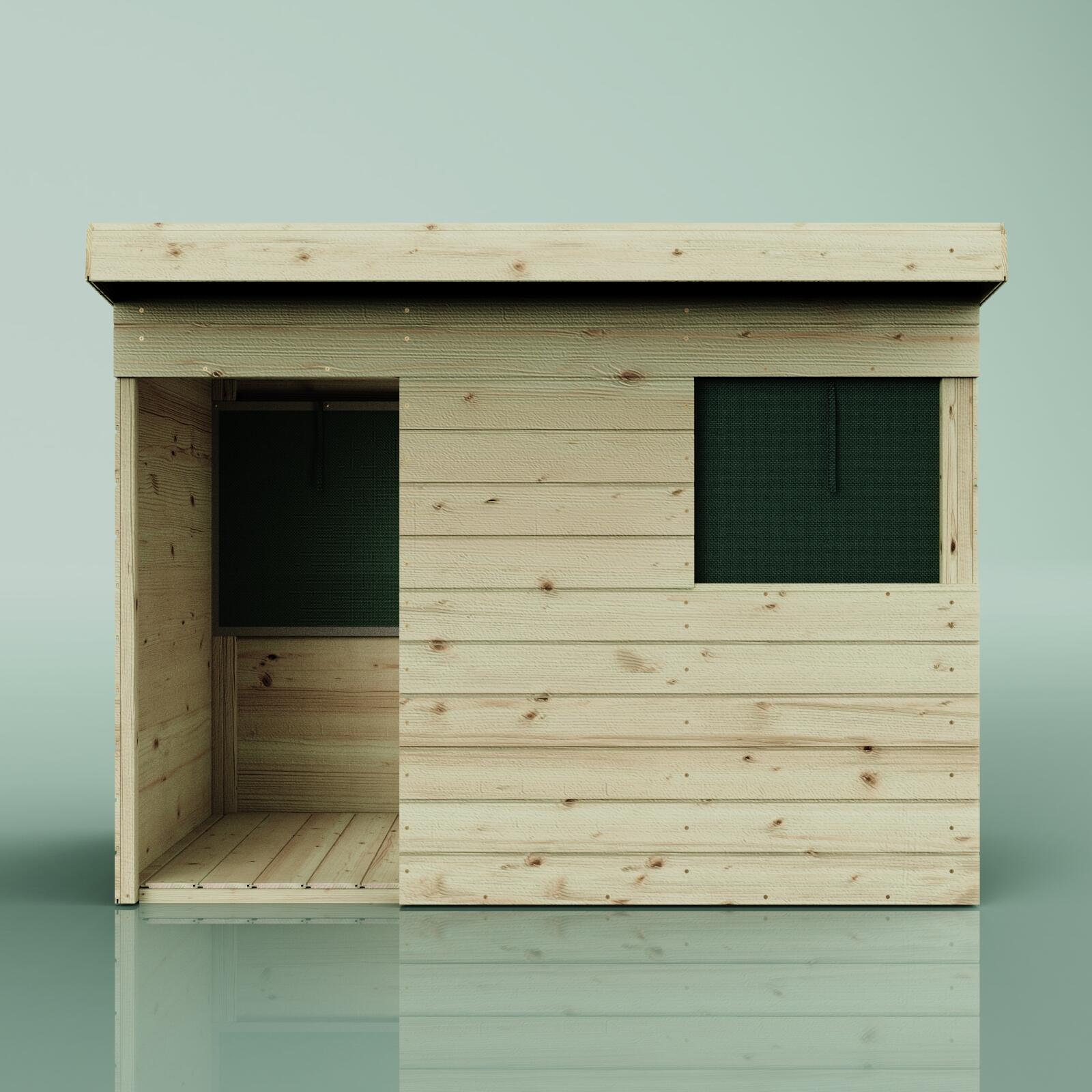 Spielhaus Sonnenfinsternis in Dunkelgrün - 182 × 101 × 140 cm 2/6