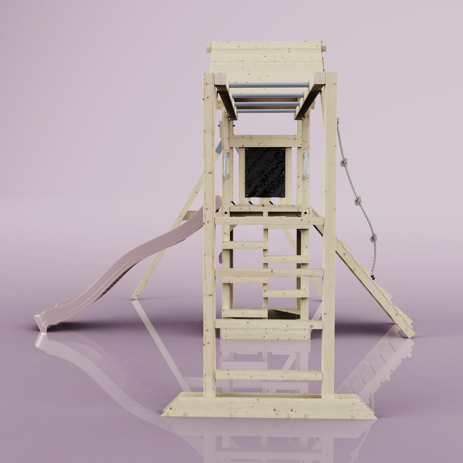 Spielturm Malmö in Altrosa - 358 × 400 × 275 cm 3/6