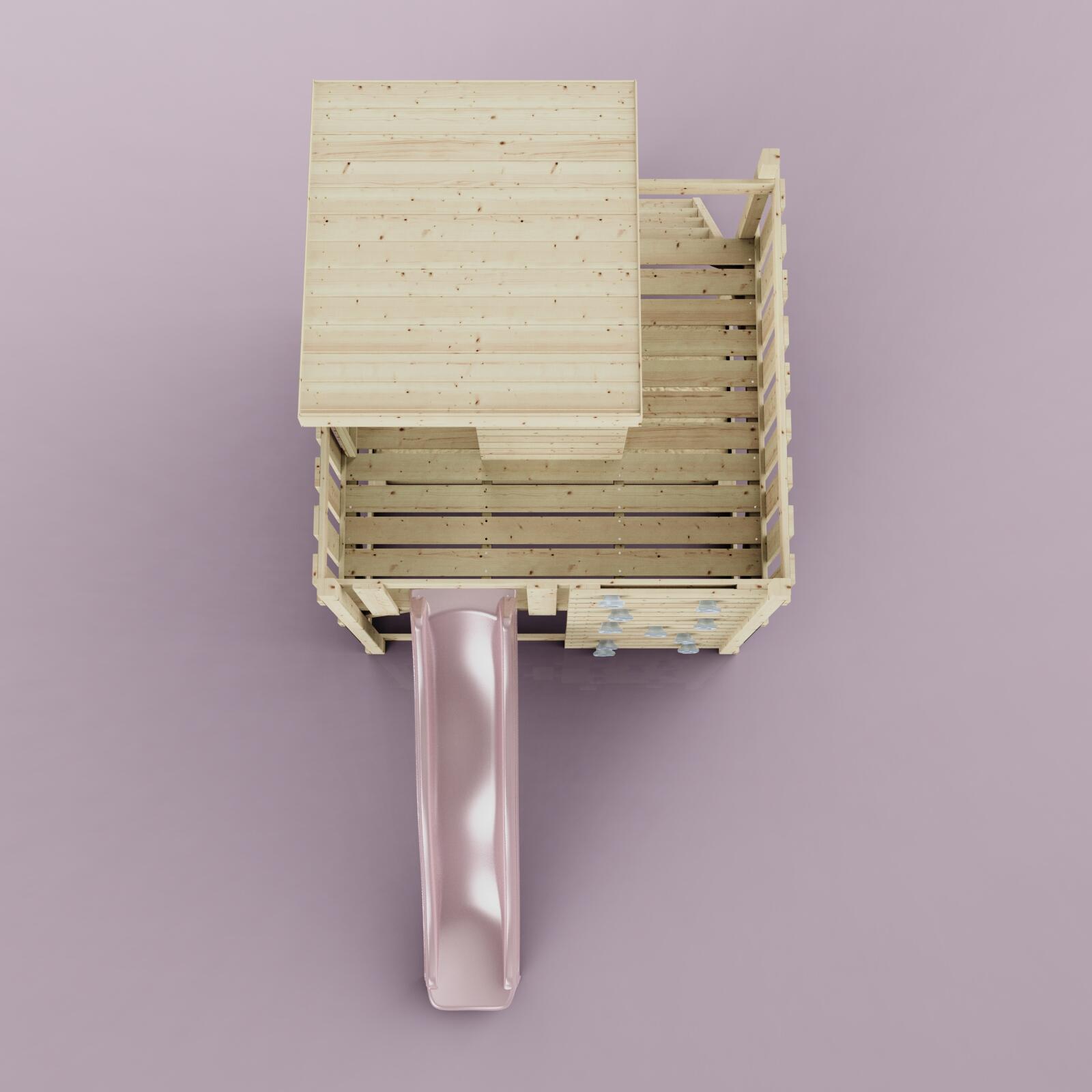 Stelzenhaus Polarlicht in Altrosa - 415 × 190 × 261 cm 6/7