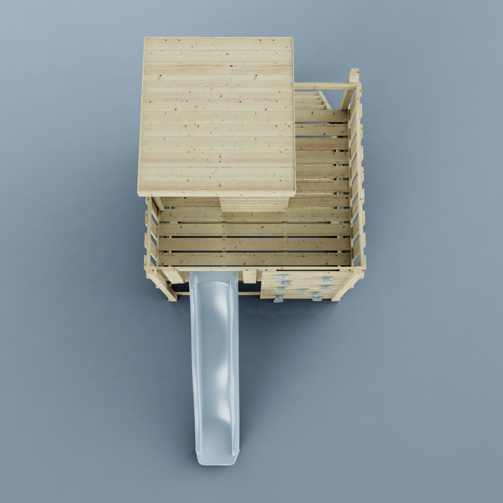 Stelzenhaus Polarlicht in Eisblau - 415 × 190 × 261 cm 6/6
