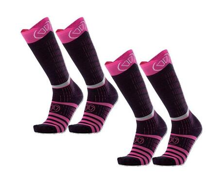 Chaussette de ski haute définition en laine mérino - Lot de 2 Paires