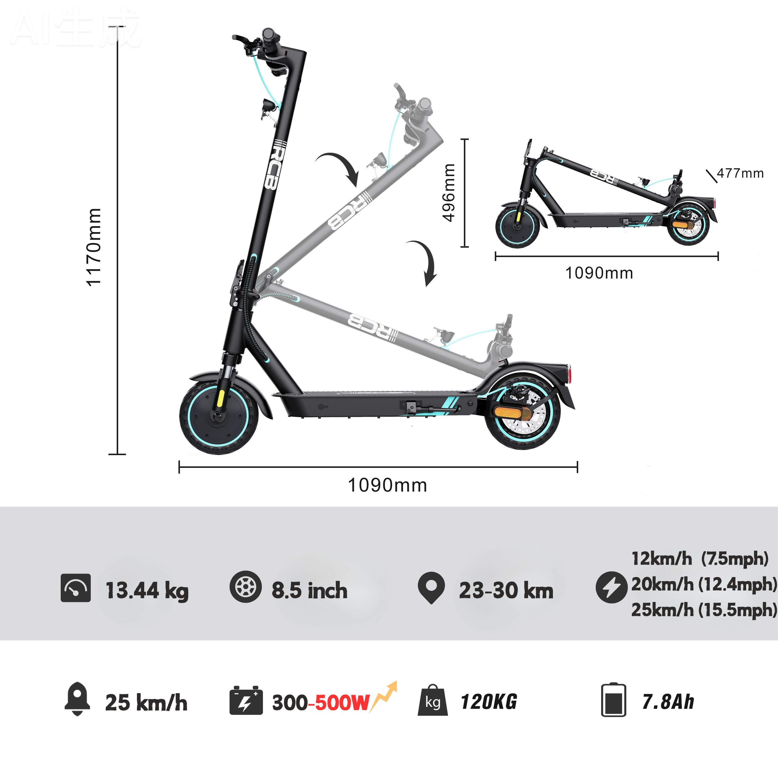 Patinete Eléctrico RCB-R17 7.8Ah - Homologado DGT 6/6