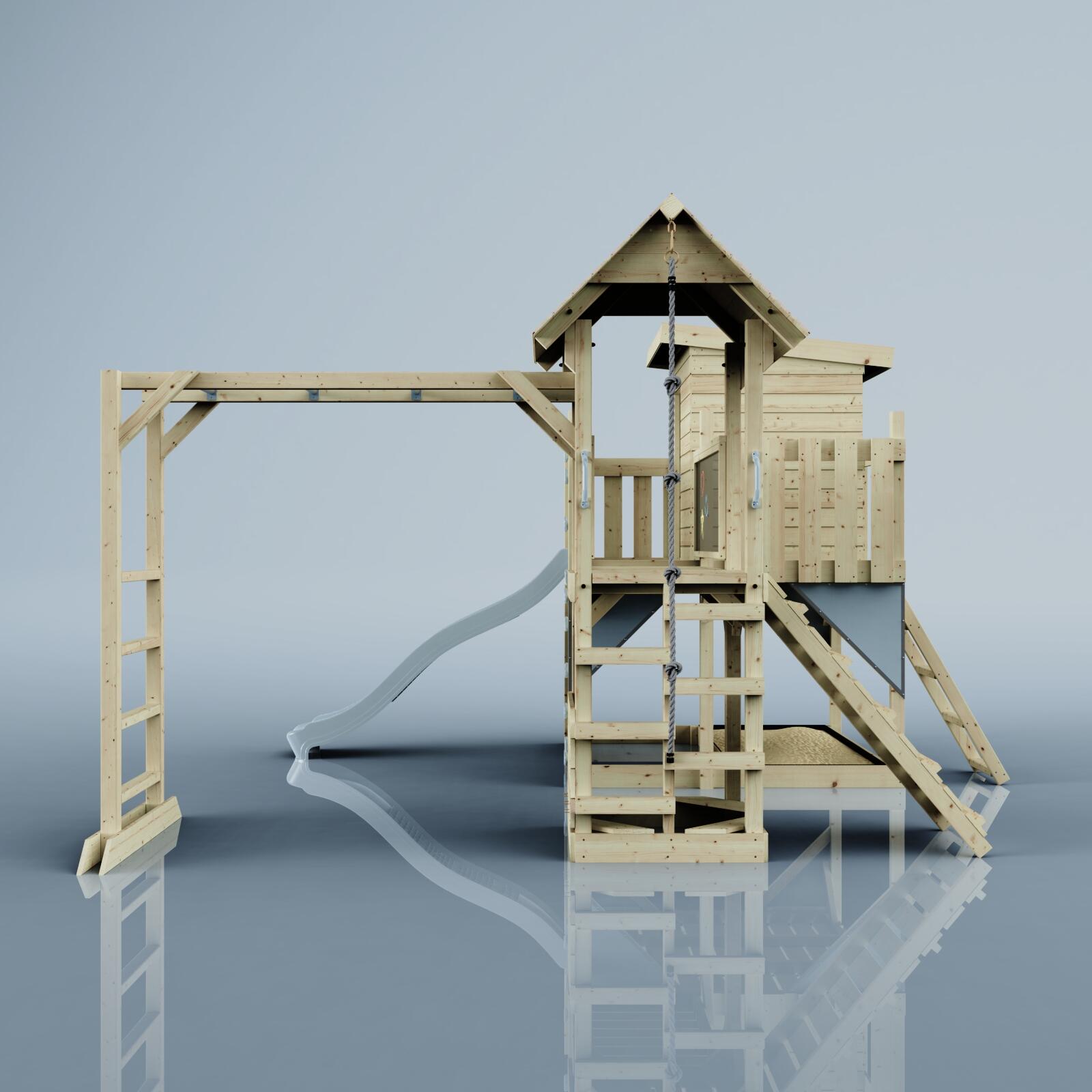 Spielturm Joost in Eisblau - 406 × 444 × 274 cm 2/5