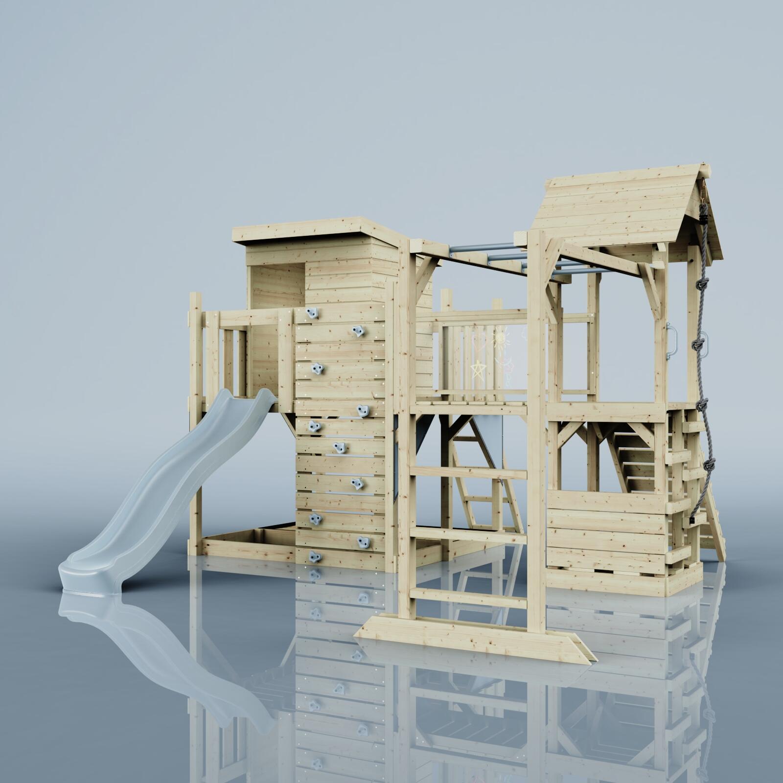 Spielturm Joost in Eisblau - 406 × 444 × 274 cm 5/5