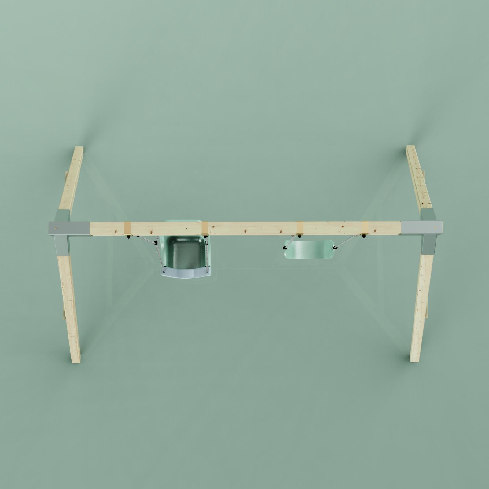 Schaukel Papagei in Mintgrün - 182 × 286 × 212 cm 6/6
