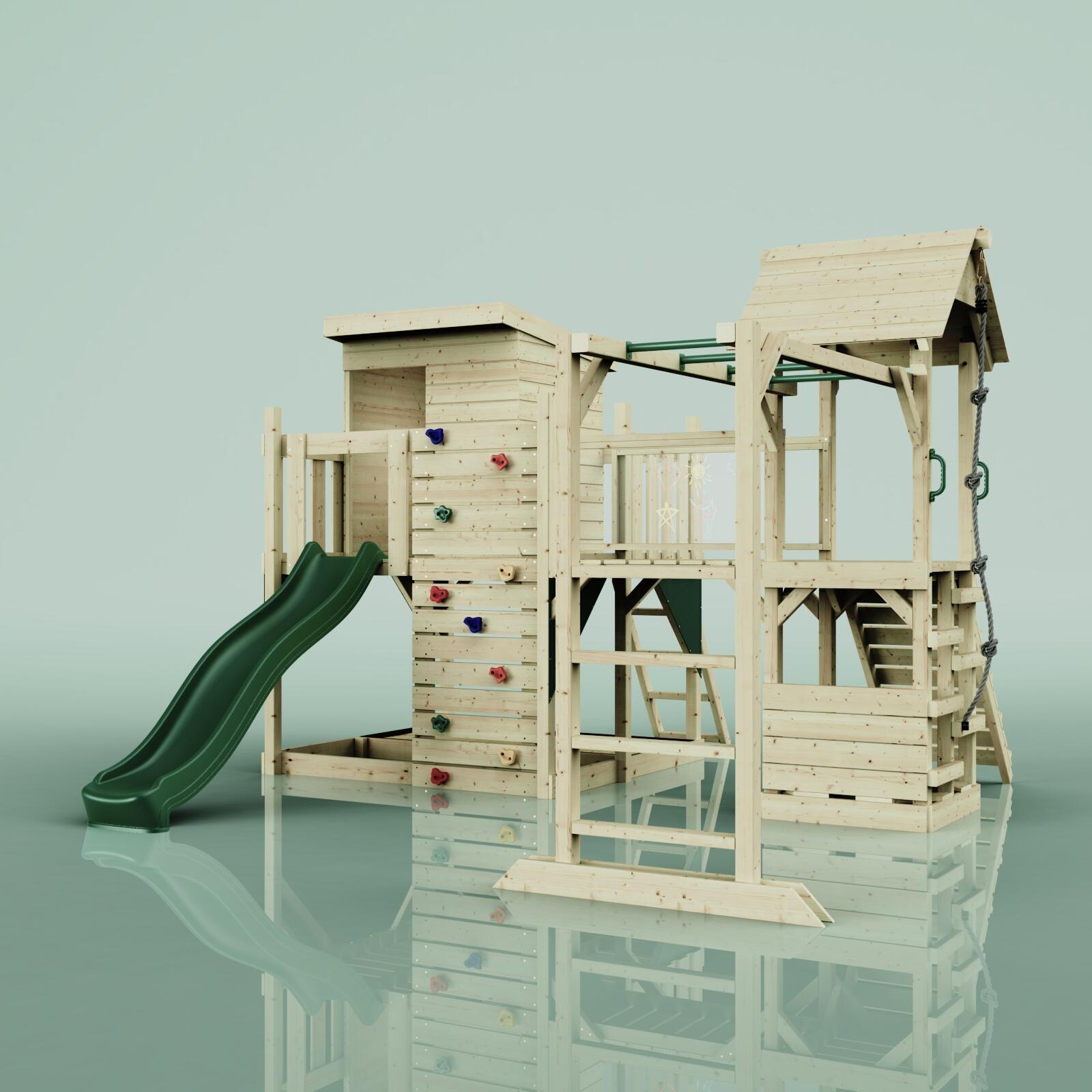 Spielturm Joost in Dunkelgrün - 406 × 444 × 274 cm 5/5
