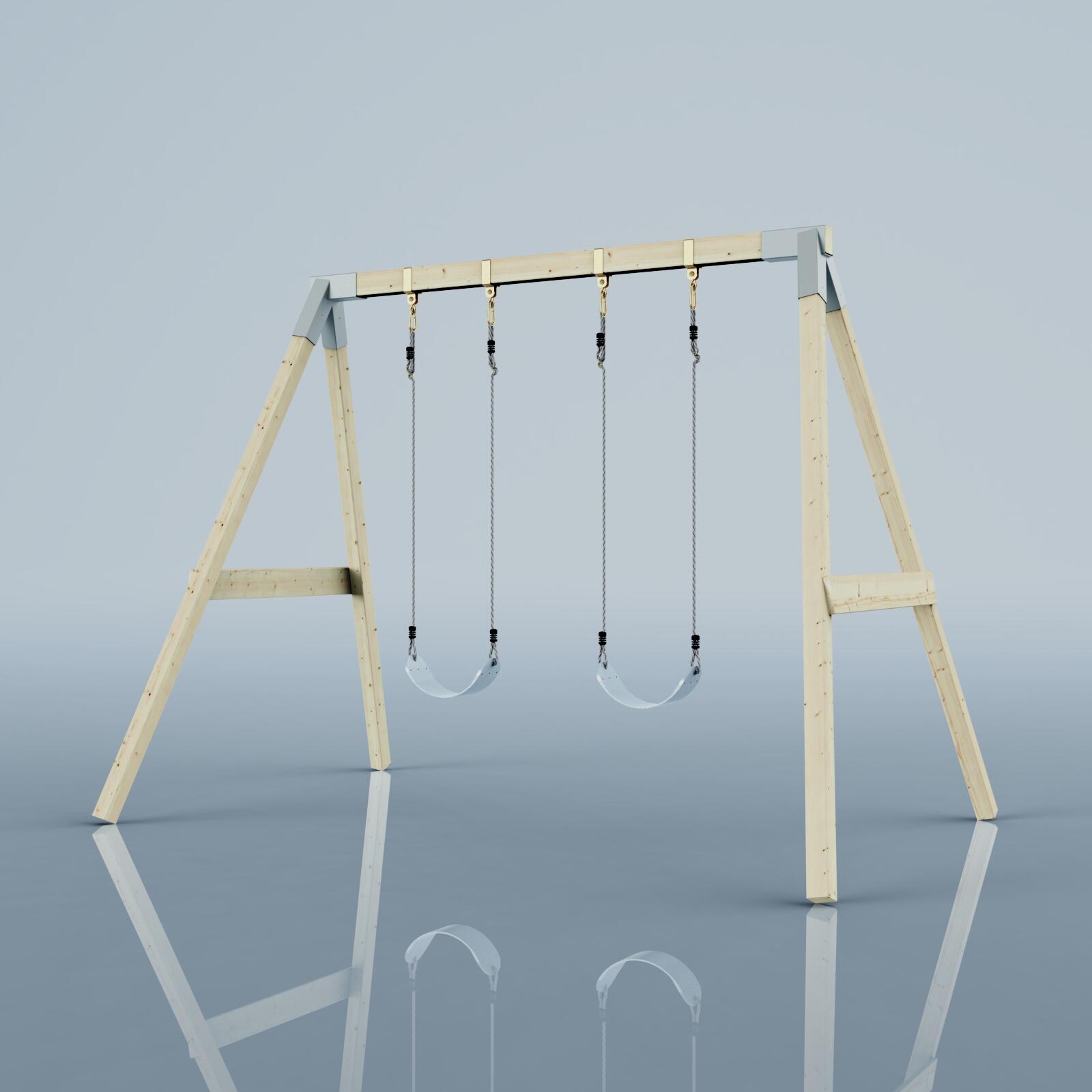 Schaukel Nachtfalter in Eisblau - 182 × 286 × 212 cm 5/6