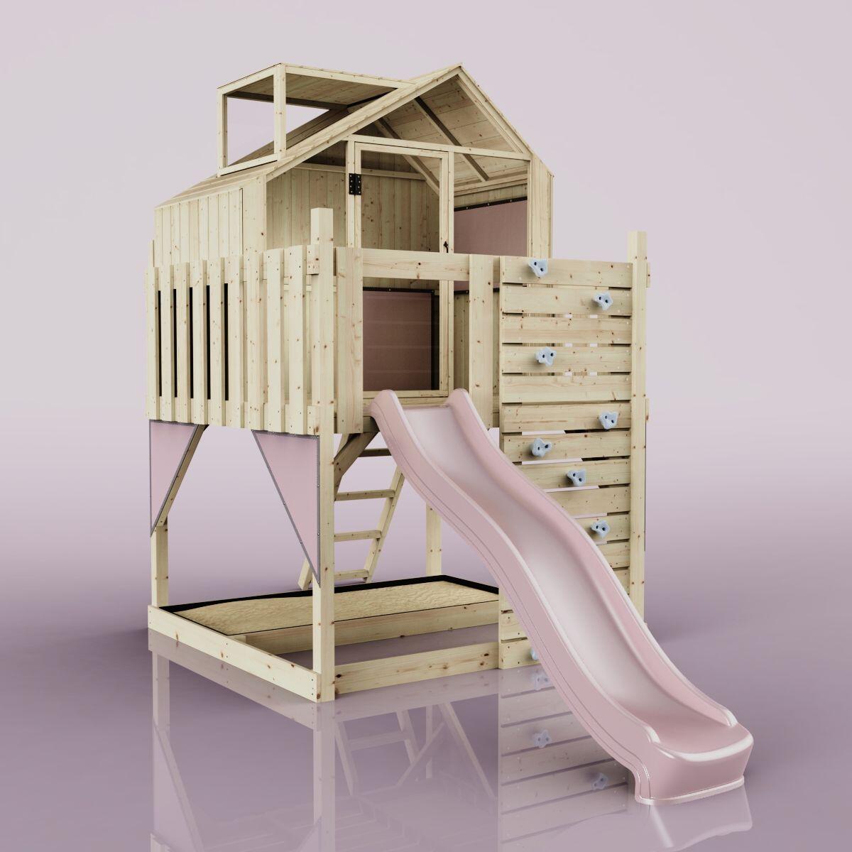 Stelzenhaus Meteorit in Altrosa - 414 × 190 × 291 cm 6/6