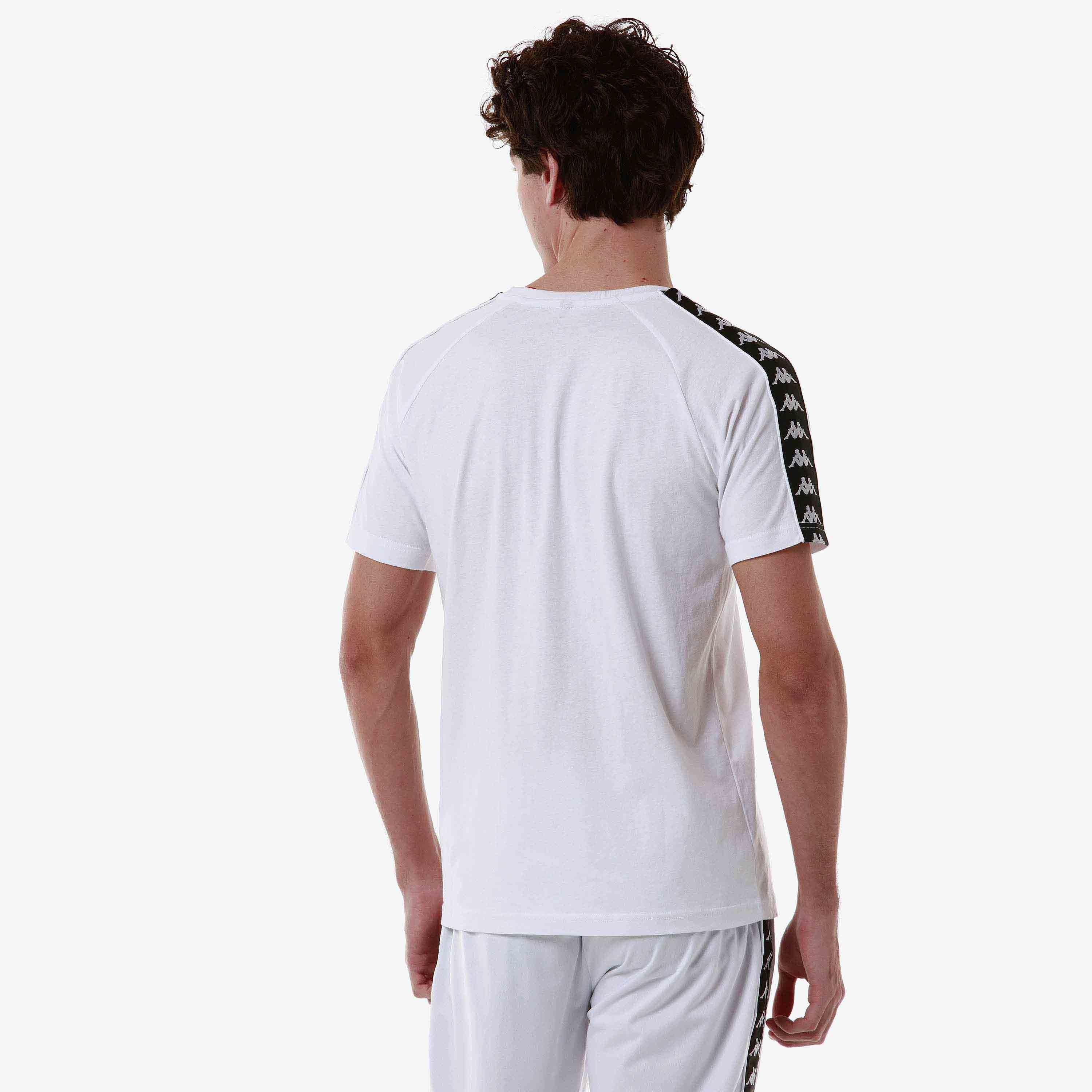 T shirt maglietta da uomo in cotone bianco da sport street 7/7